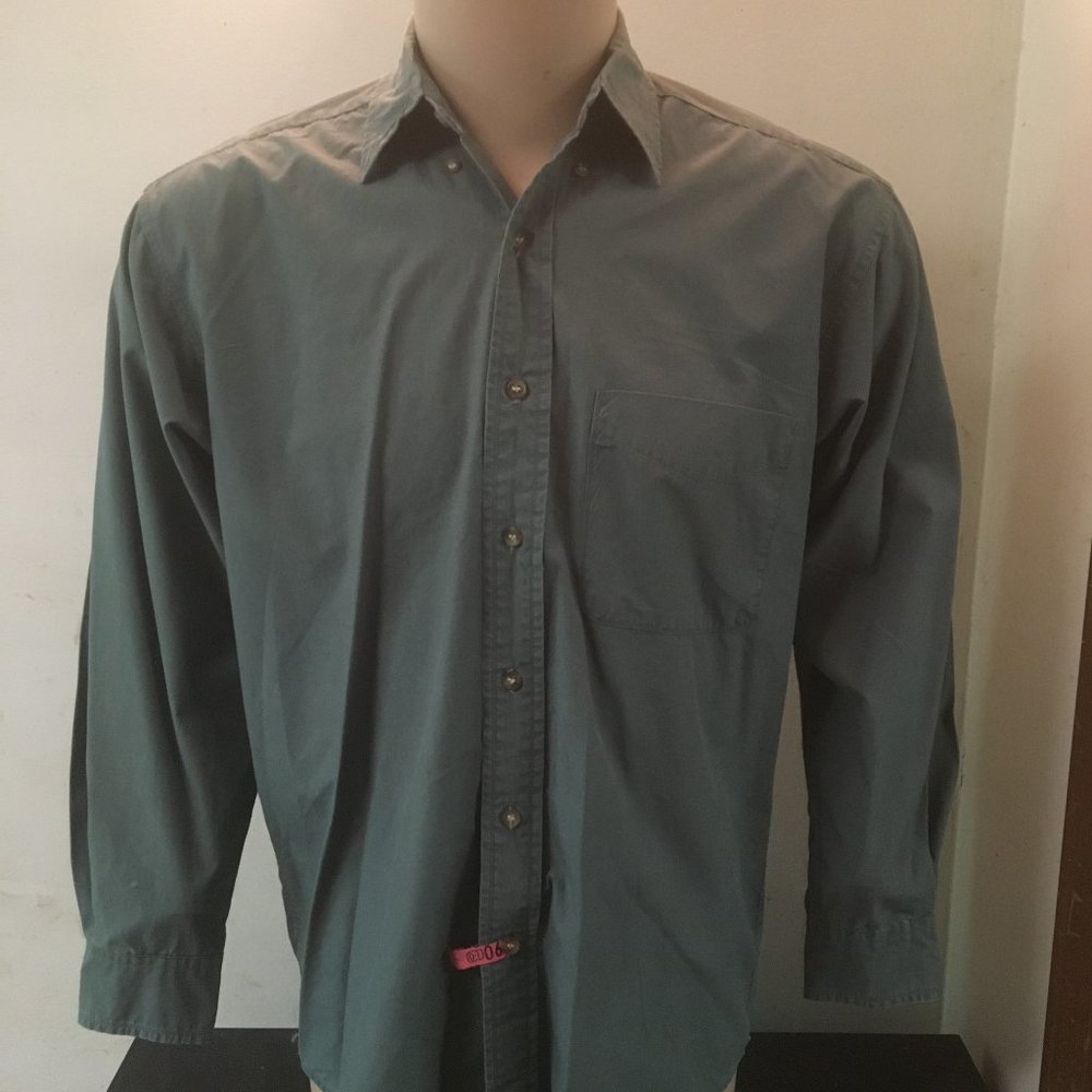 Men's Long Sleeve GAP Green Button Down Shirt